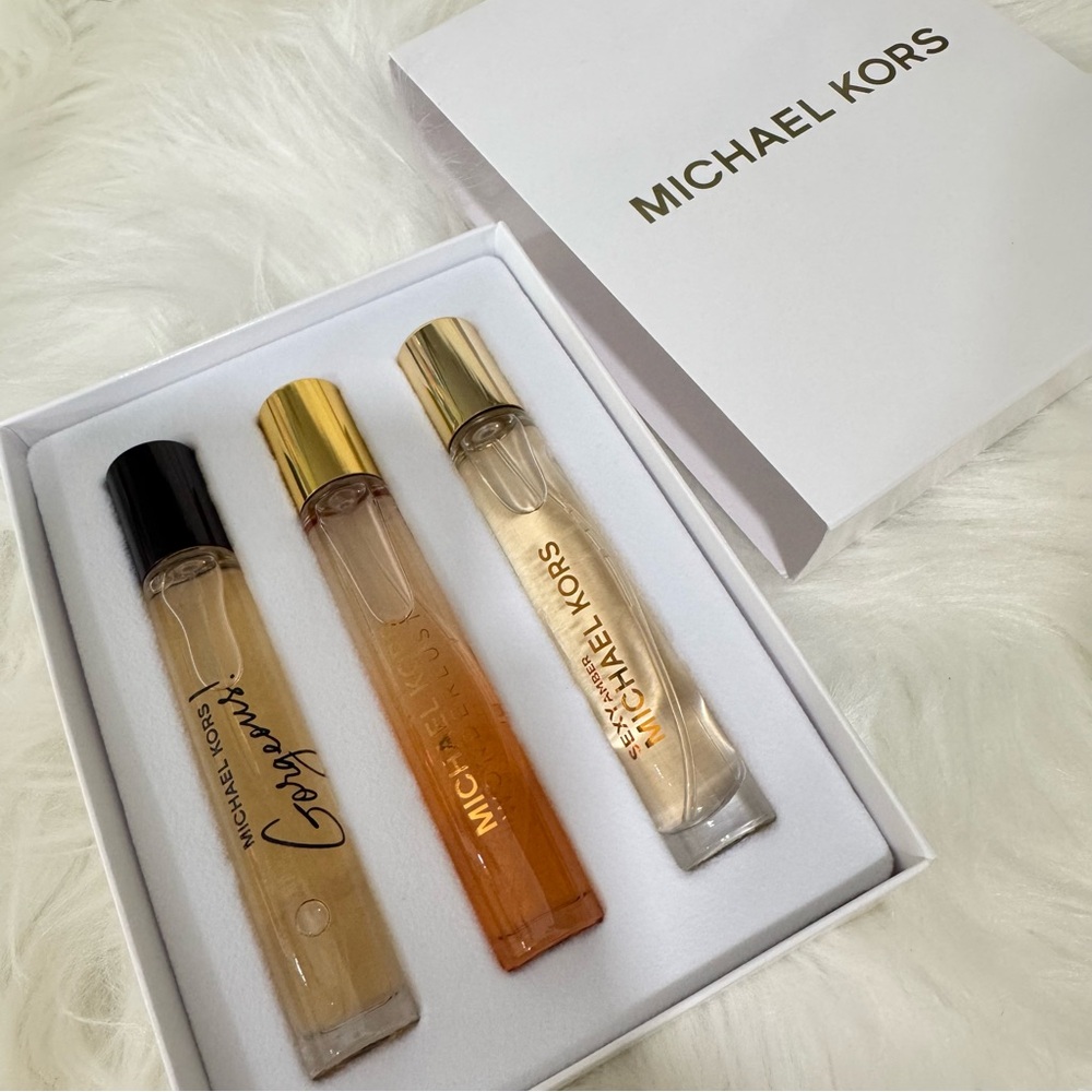 Michael Kors Perfume Trio Set Gorgeous, Wonderlust & SEXY Amber